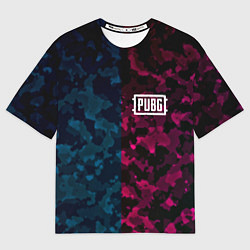 Футболка оверсайз мужская PUBG camo texture, цвет: 3D-принт