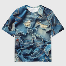 Мужская футболка оверсайз Denim rags - fashion trend