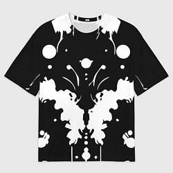Мужская футболка оверсайз Тест Роршаха - психоделика