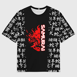 Мужская футболка оверсайз Samurai japan steel
