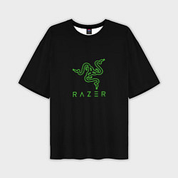 Мужская футболка оверсайз Razer logo brend