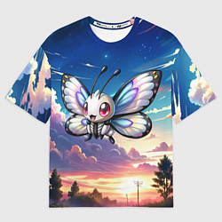 Мужская футболка оверсайз Pokemon butterfree