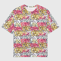 Мужская футболка оверсайз Граффити с узорами