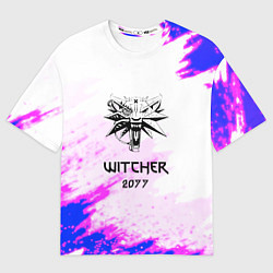 Футболка оверсайз мужская The Witcher colors neon, цвет: 3D-принт