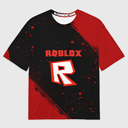 Футболка оверсайз мужская Roblox текстура мобайл гейм, цвет: 3D-принт