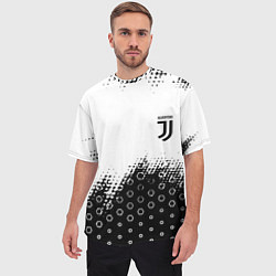 Футболка оверсайз мужская Juventus sport steel, цвет: 3D-принт — фото 2