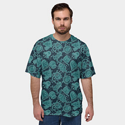 Футболка оверсайз мужская Языкатые монстры, цвет: 3D-принт — фото 2