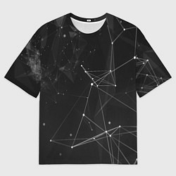 Мужская футболка оверсайз Плексус чёрный