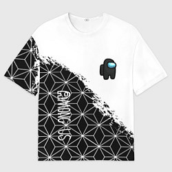 Футболка оверсайз мужская Among us mobile game retro, цвет: 3D-принт