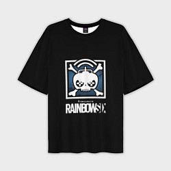 Мужская футболка оверсайз Rainbow six шутер гейм стиль