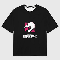 Футболка оверсайз мужская Rainbow six шутер гейм стиль, цвет: 3D-принт