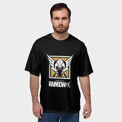 Футболка оверсайз мужская Радуга юбисофт, цвет: 3D-принт — фото 2