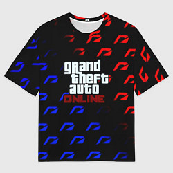 Мужская футболка оверсайз NFS x GTA pattern