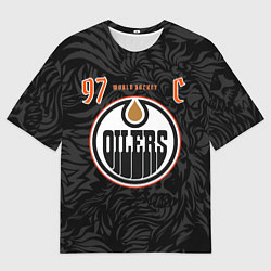 Футболка оверсайз мужская Хоккейная фома Коннора Макдэвида номер 97, цвет: 3D-принт