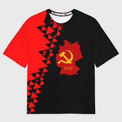 Мужская футболка оверсайз СССР геометрия прошлого