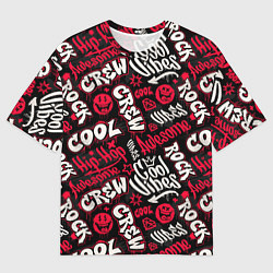 Футболка оверсайз мужская Крутая команда, цвет: 3D-принт