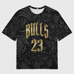 Футболка оверсайз мужская Форма Майкла Джордана номер 23 Чикаго буллз, цвет: 3D-принт