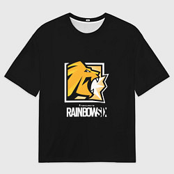Футболка оверсайз мужская Радуга 6 онлайн гейм, цвет: 3D-принт