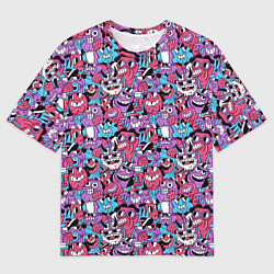 Футболка оверсайз мужская Смеющиеся монстры, цвет: 3D-принт