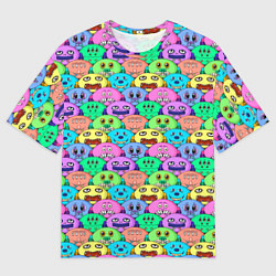 Мужская футболка оверсайз Мультяшные персонажи монстрики
