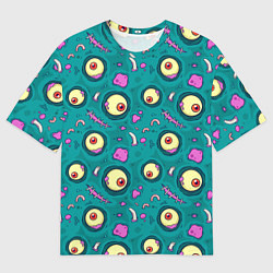 Мужская футболка оверсайз Глаза оборотней