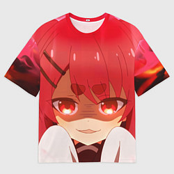 Футболка оверсайз мужская Моя подруга олениха Нокотан Нэко Нэкоямада, цвет: 3D-принт