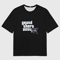 Мужская футболка оверсайз GTA 6 logo vice city