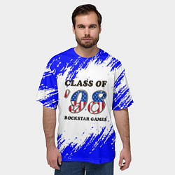 Футболка оверсайз мужская ГТА текстура, цвет: 3D-принт — фото 2