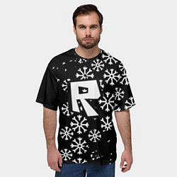 Футболка оверсайз мужская Roblox winter, цвет: 3D-принт — фото 2