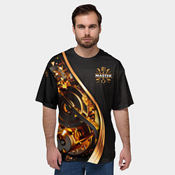 Футболка оверсайз мужская Золотой мастер, цвет: 3D-принт — фото 2