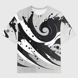 Футболка оверсайз мужская Экспрессивная абстракция - нейроарт, цвет: 3D-принт