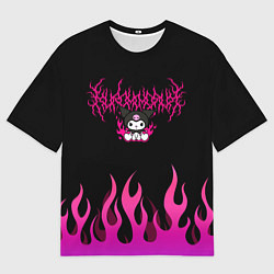 Футболка оверсайз мужская Розовый огонь Куроми, цвет: 3D-принт