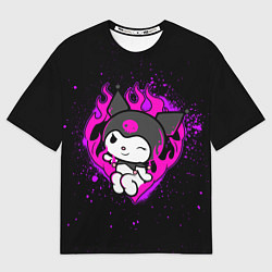 Футболка оверсайз мужская Огненное сердце Куроми, цвет: 3D-принт