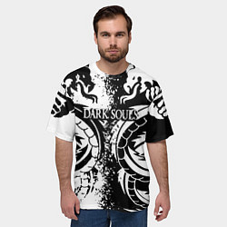 Футболка оверсайз мужская Darksouls rpg dragon, цвет: 3D-принт — фото 2