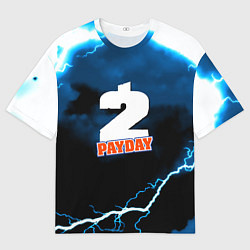 Футболка оверсайз мужская Payday 2 storm, цвет: 3D-принт