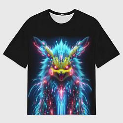 Футболка оверсайз мужская Terrible Pikachu - nightmare, цвет: 3D-принт