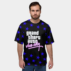 Футболка оверсайз мужская GTA star vice city, цвет: 3D-принт — фото 2