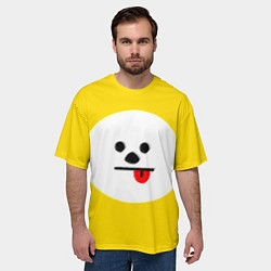 Футболка оверсайз мужская BT21 - Chimmy, цвет: 3D-принт — фото 2