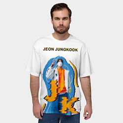 Футболка оверсайз мужская BTS Jeon Jungkook, цвет: 3D-принт — фото 2