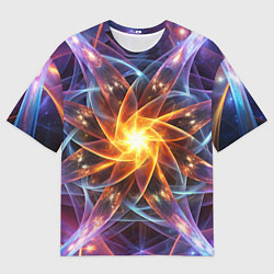 Футболка оверсайз мужская Закрученная абстракция, цвет: 3D-принт