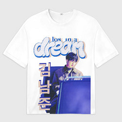 Футболка оверсайз мужская BTS Ким, цвет: 3D-принт