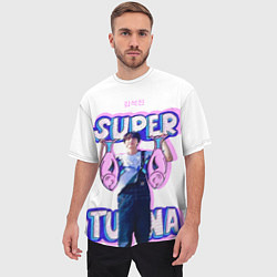 Футболка оверсайз мужская BTS Super Tuna, цвет: 3D-принт — фото 2
