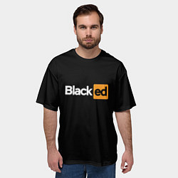 Футболка оверсайз мужская Blacked, цвет: 3D-принт — фото 2