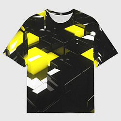 Мужская футболка оверсайз Абстракция обман зрения