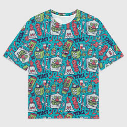 Футболка оверсайз мужская Гавайская вечеринка, цвет: 3D-принт