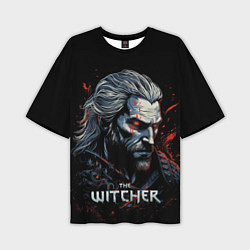 Футболка оверсайз мужская The Witcher blood, цвет: 3D-принт