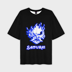 Футболка оверсайз мужская Samurai logo ghost, цвет: 3D-принт