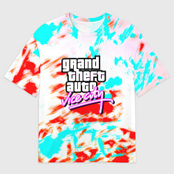Мужская футболка оверсайз GTA vice city clors