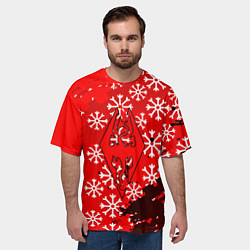 Футболка оверсайз мужская Elder Scrolls winter steel, цвет: 3D-принт — фото 2