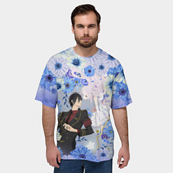 Футболка оверсайз мужская Волшебница и злой офицер - Миллер и Мимори, цвет: 3D-принт — фото 2